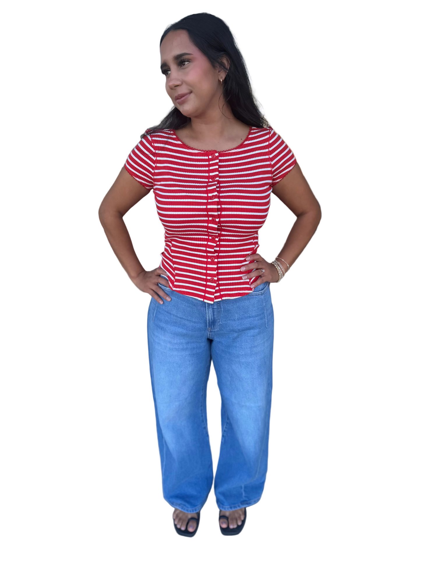 MOST WANTED STRIPED CARDI