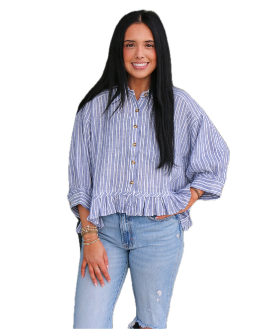 STRIPE BUTTON DOWN