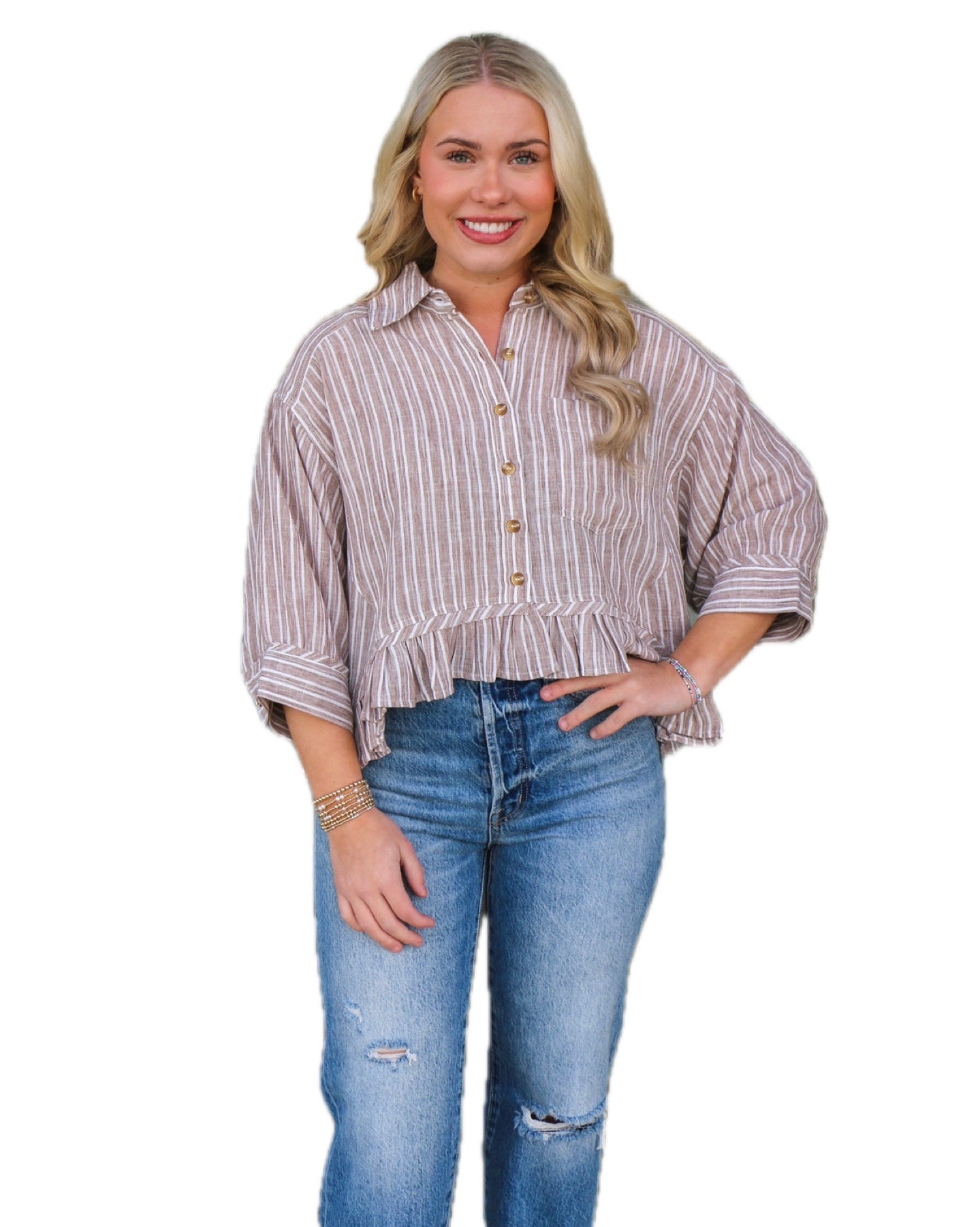 STRIPE BUTTON DOWN