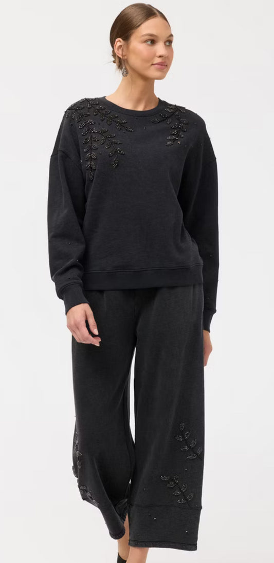 Johnny Was FRENCH TERRY LINEN BARREL PANT