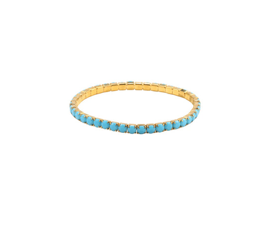 4MM STRETCHY TURQUOISE BRACELET
