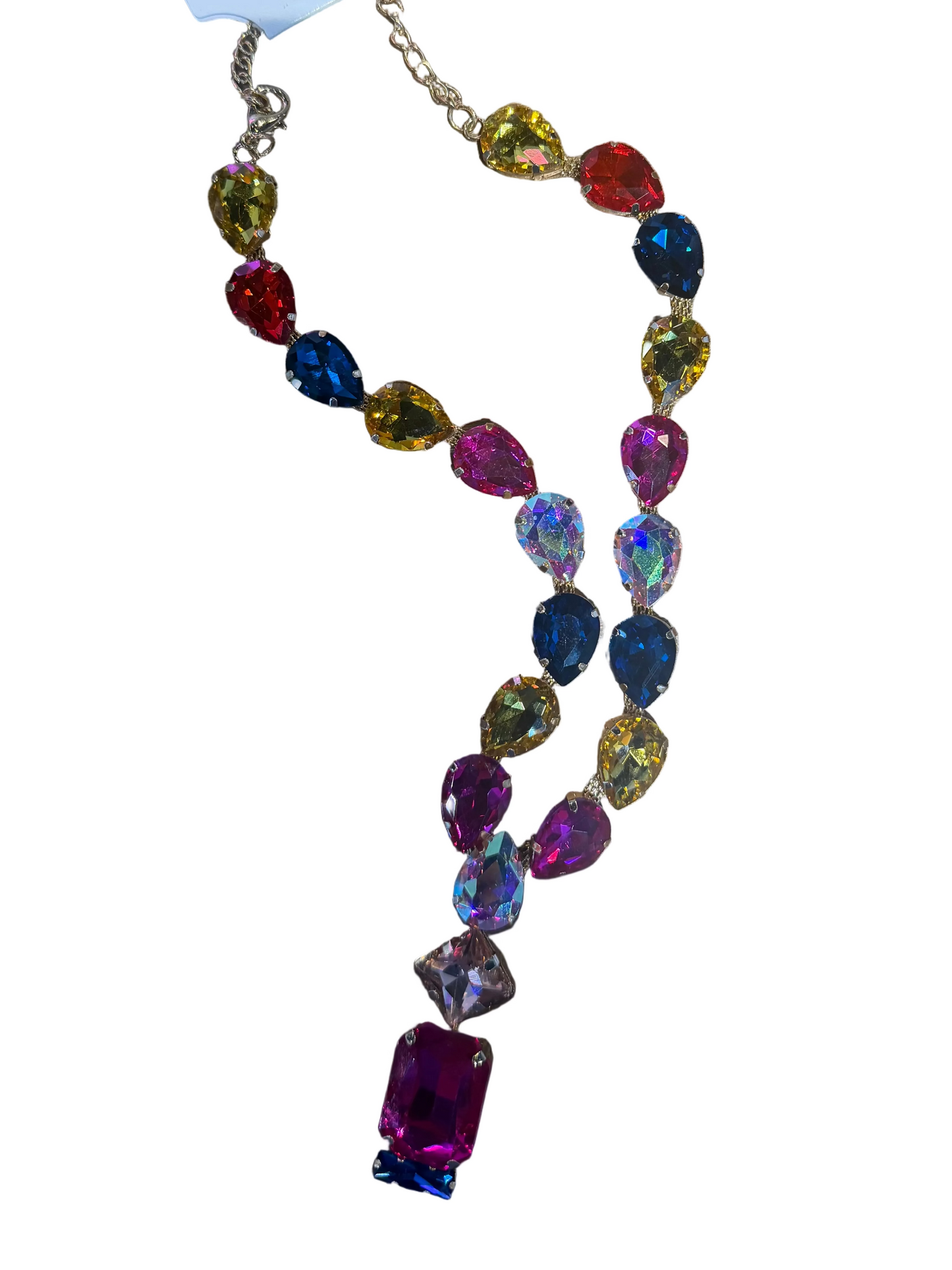 abstract multi color necklace