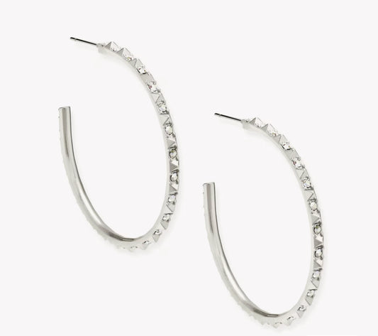 veronica hoop earring crystal