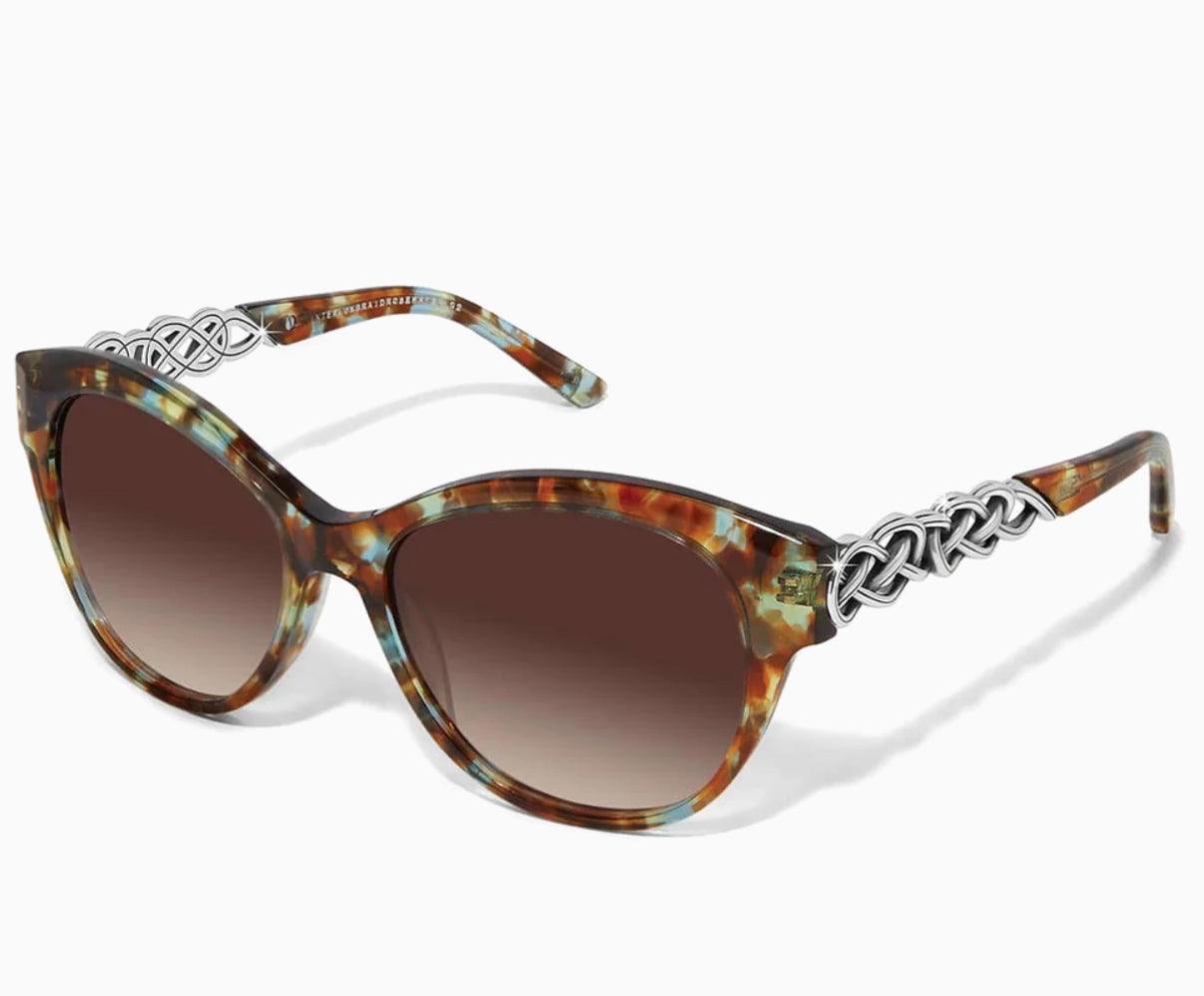 Interlok braid havana sunglasses