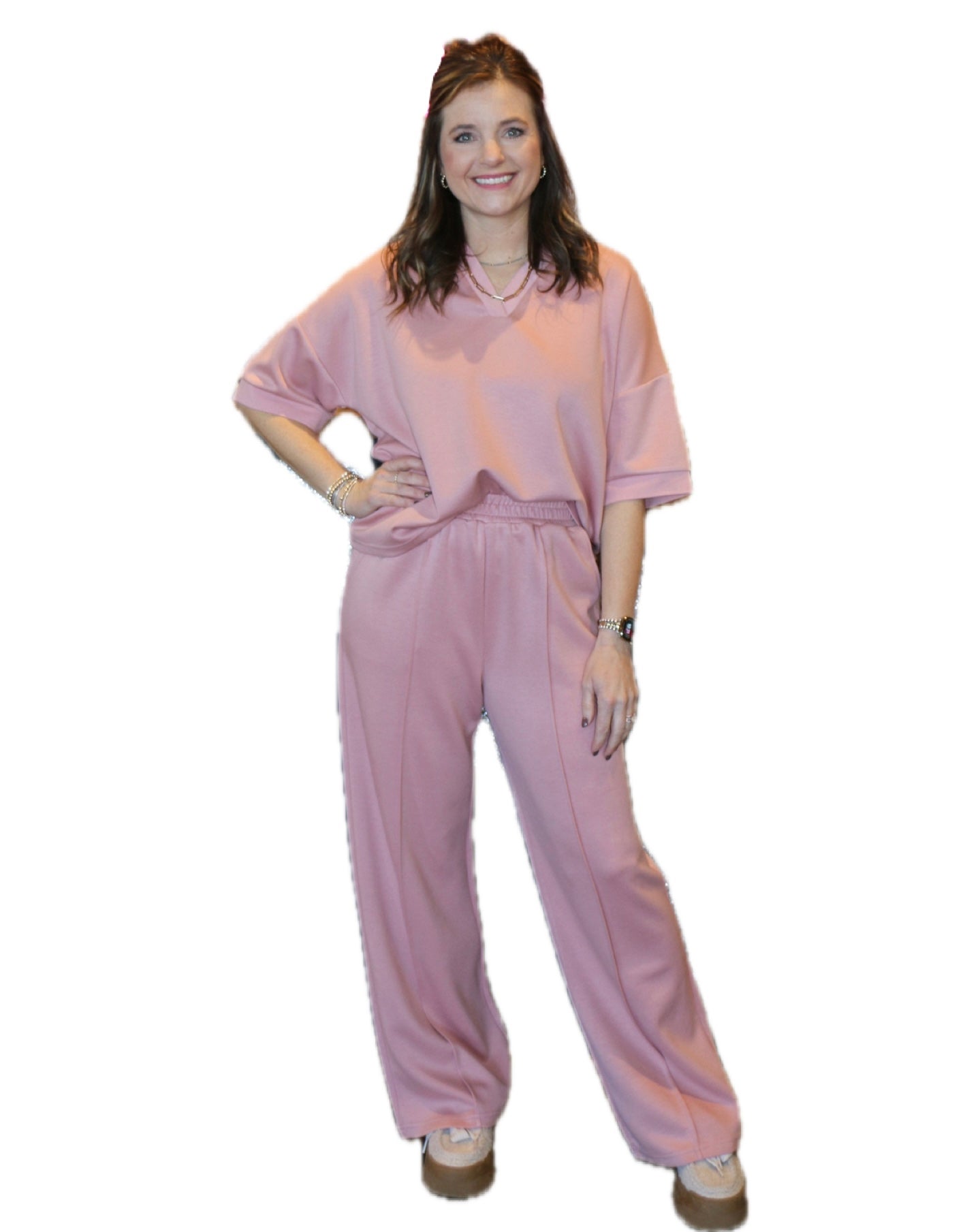 PINK V-NECK