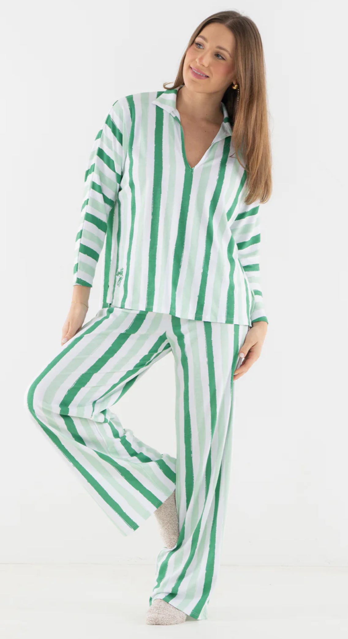 Pajama Pant Set Stripe