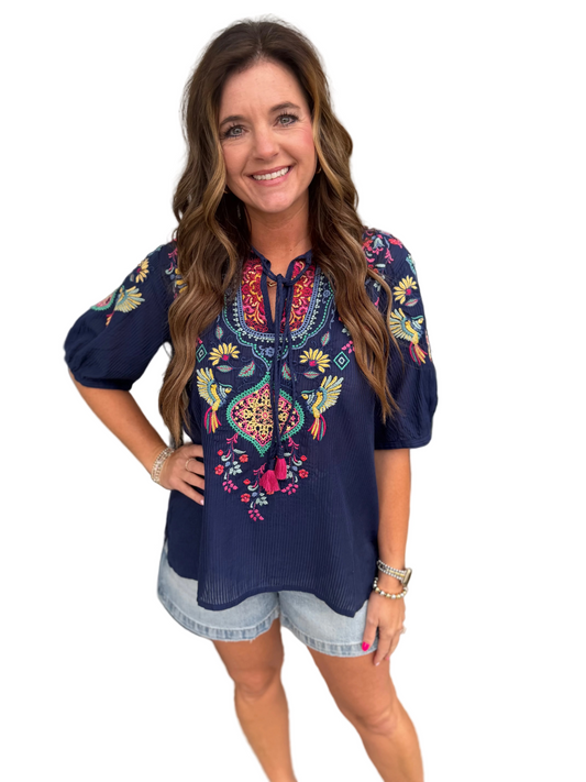 MARGOT SHORT SLEEVE BLOUSE