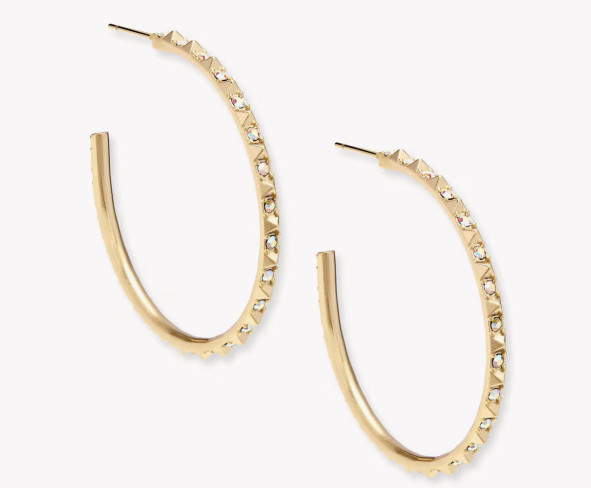 veronica hoop earring crystal