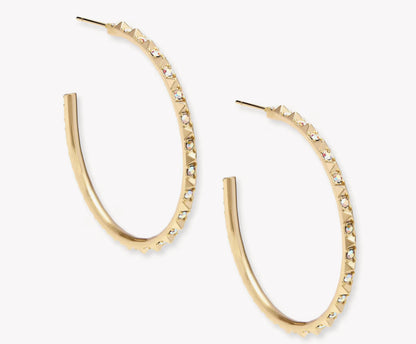 veronica hoop earring crystal