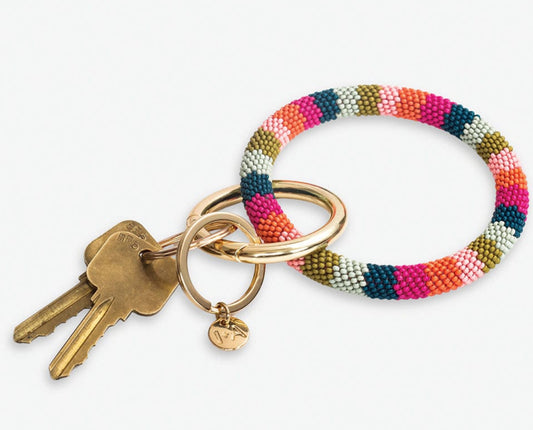 Rainbow chloe key ring