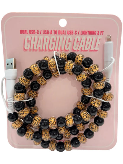 BEADED CHARGER CABLES