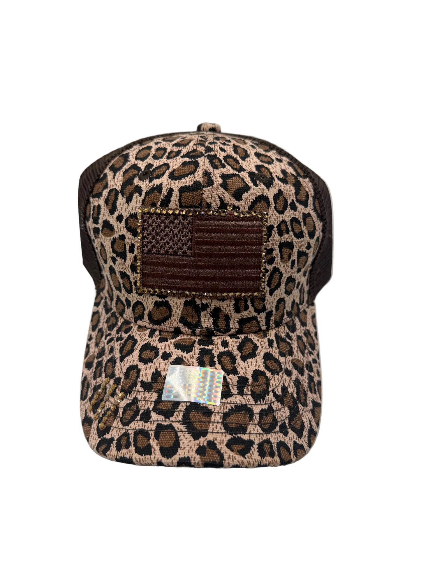 Leopard flag hat