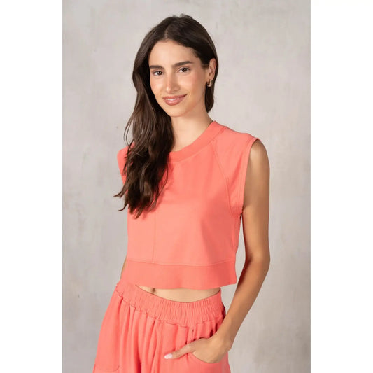 CORAL CROPPED TANK