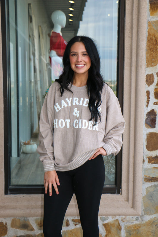 hayrides and hot cider cord