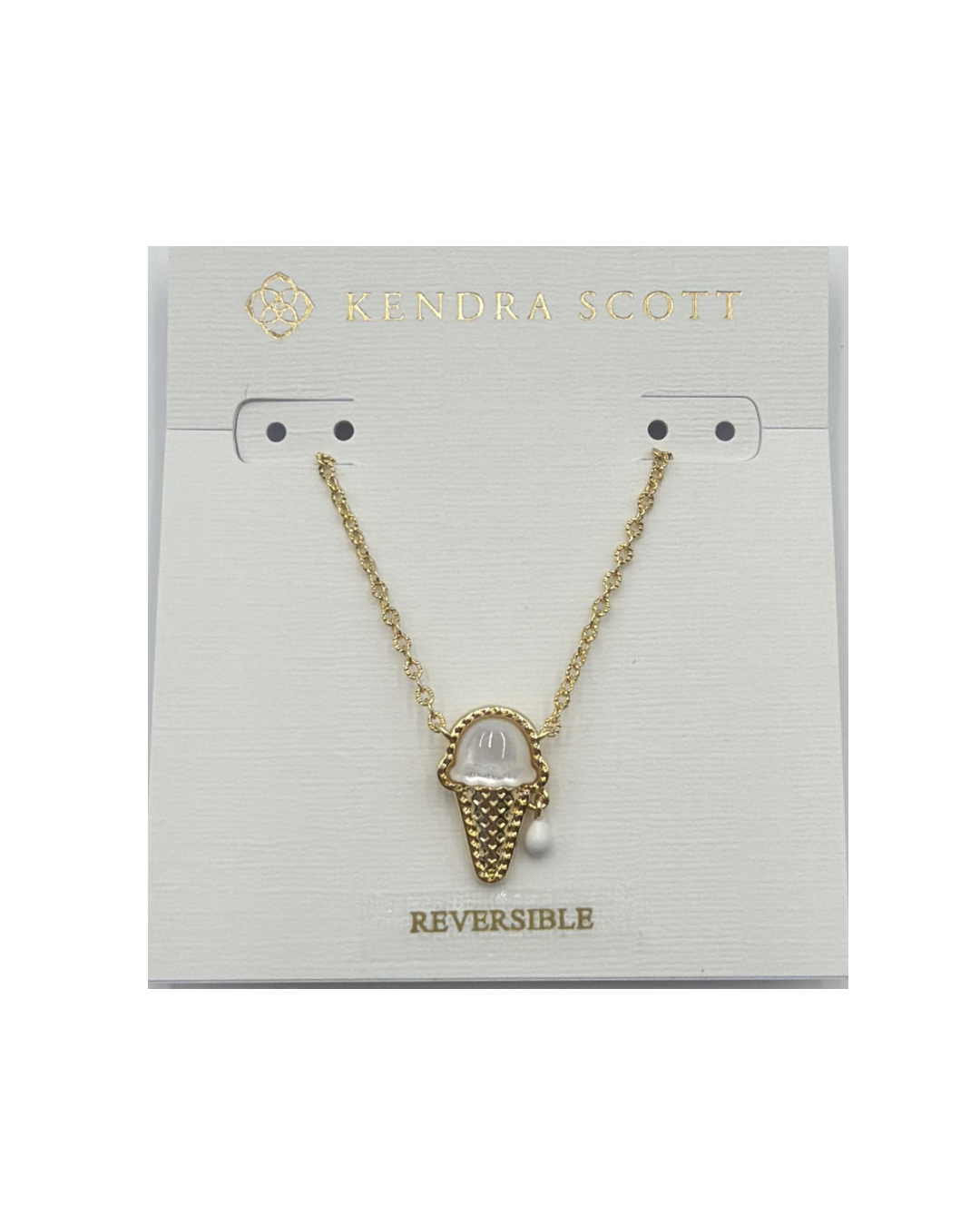 Ivory icecream pendant necklace