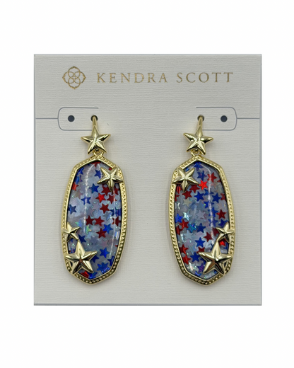 elle multi star drop earring
