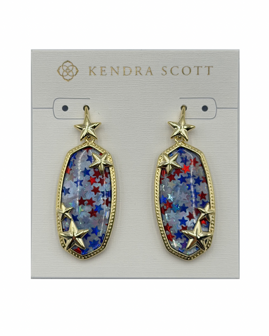 elle multi star drop earring