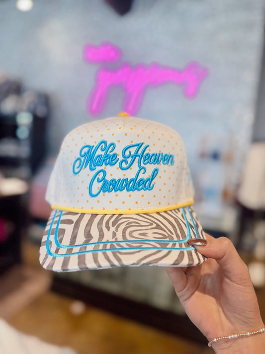Make Heaven Crowded Zebra Hat
