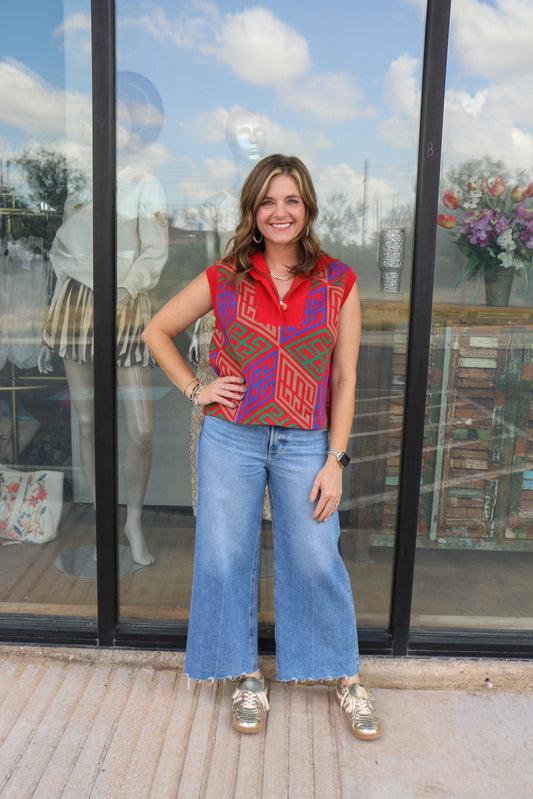 Poppy pullover vest