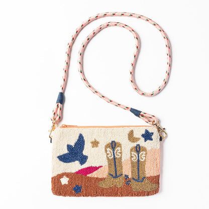 BOOT BEADED CLUTCH