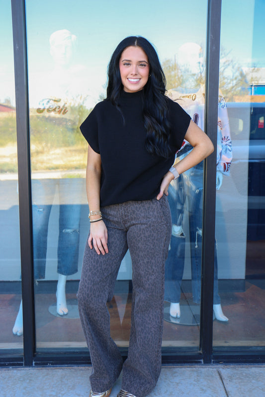 BROWN CHEETAH JEANS