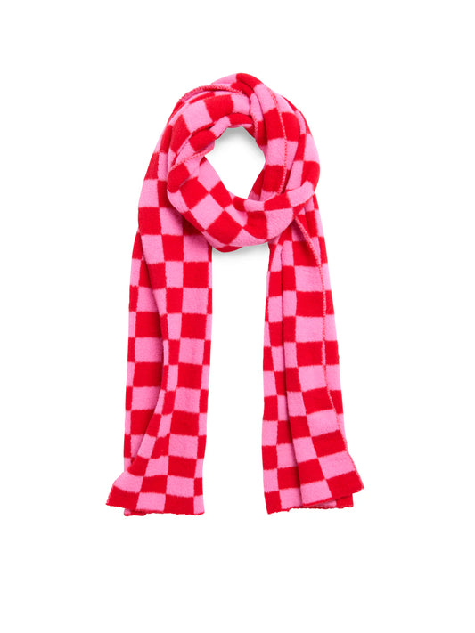 Tanner checkered print scarf
