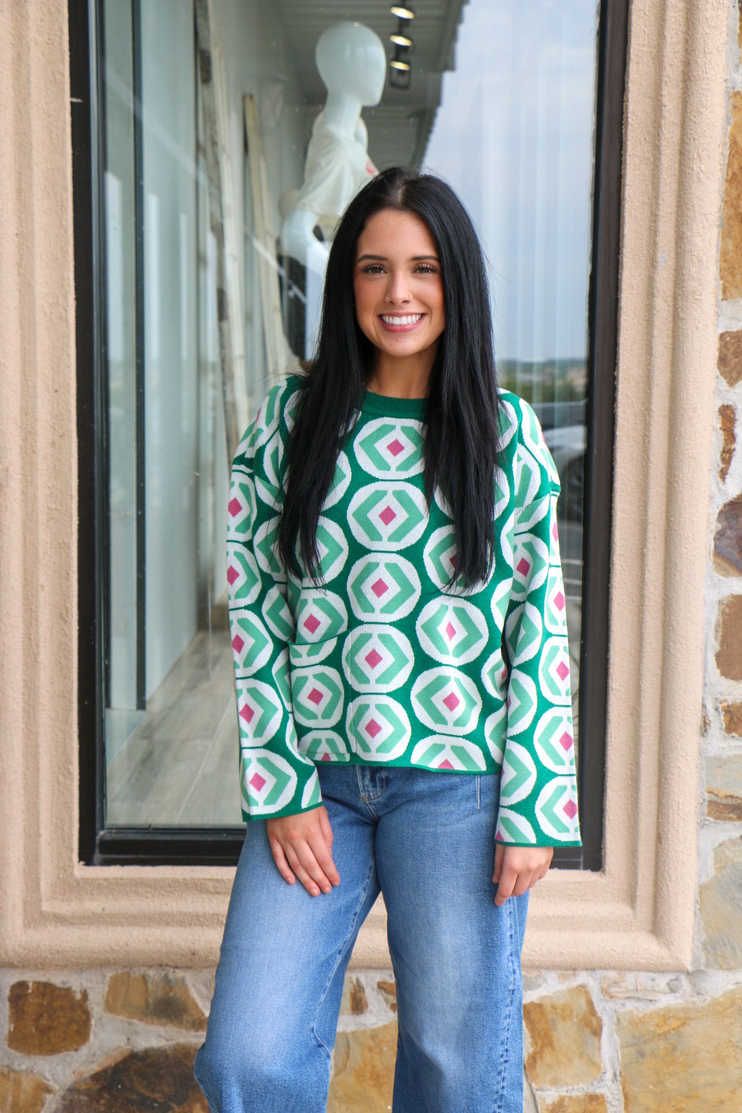 Abstract Geo Pattern Sweater