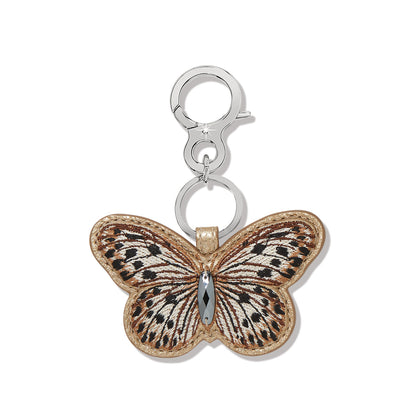 Gold sydney butterfly white fob