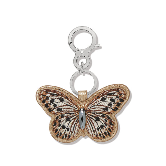 Gold sydney butterfly white fob