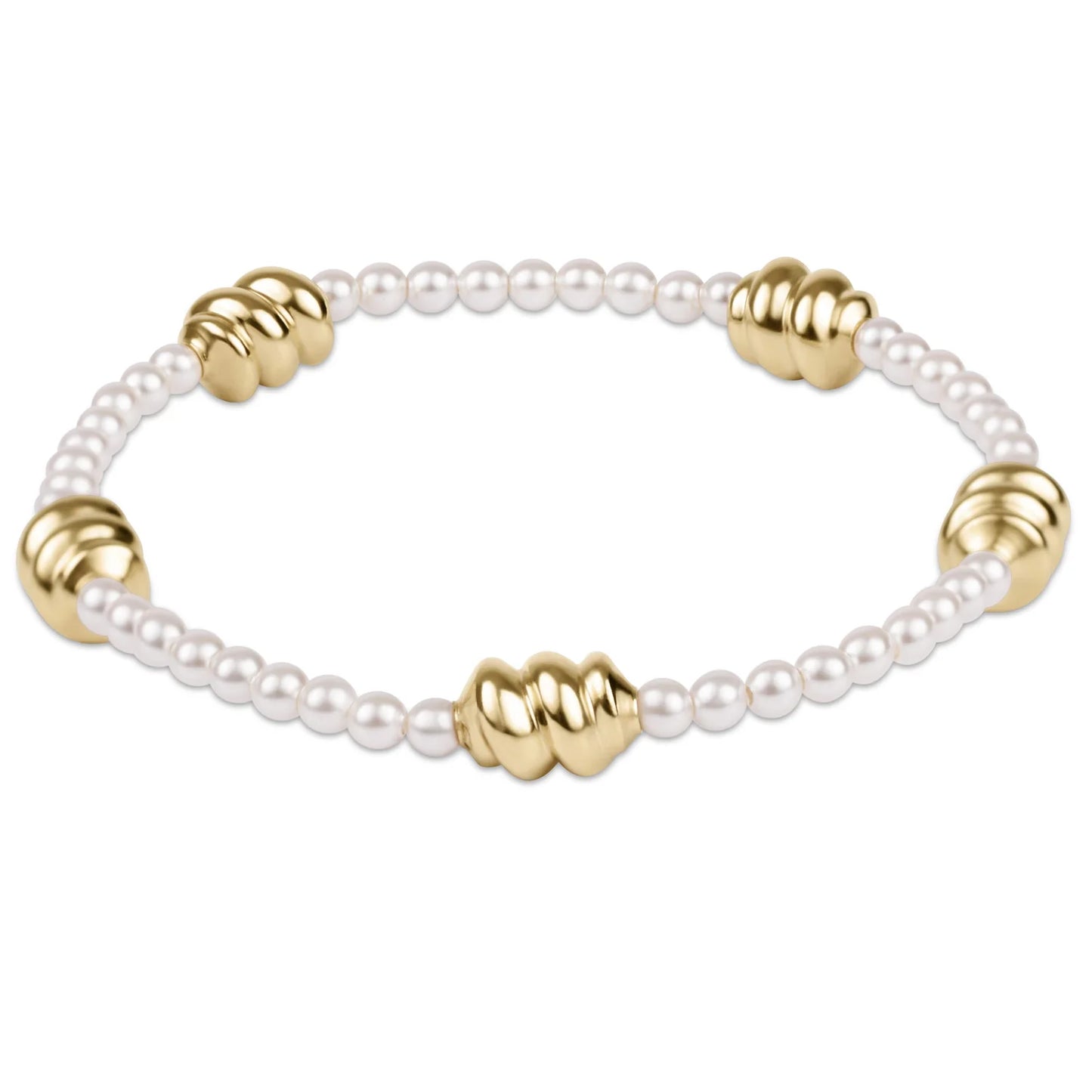 ADMIRE GOLD 3MM PEARL  BRACELET
