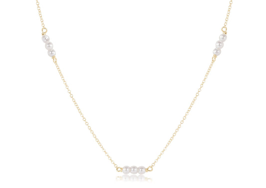 choker joy simplicity chain gold - pearl