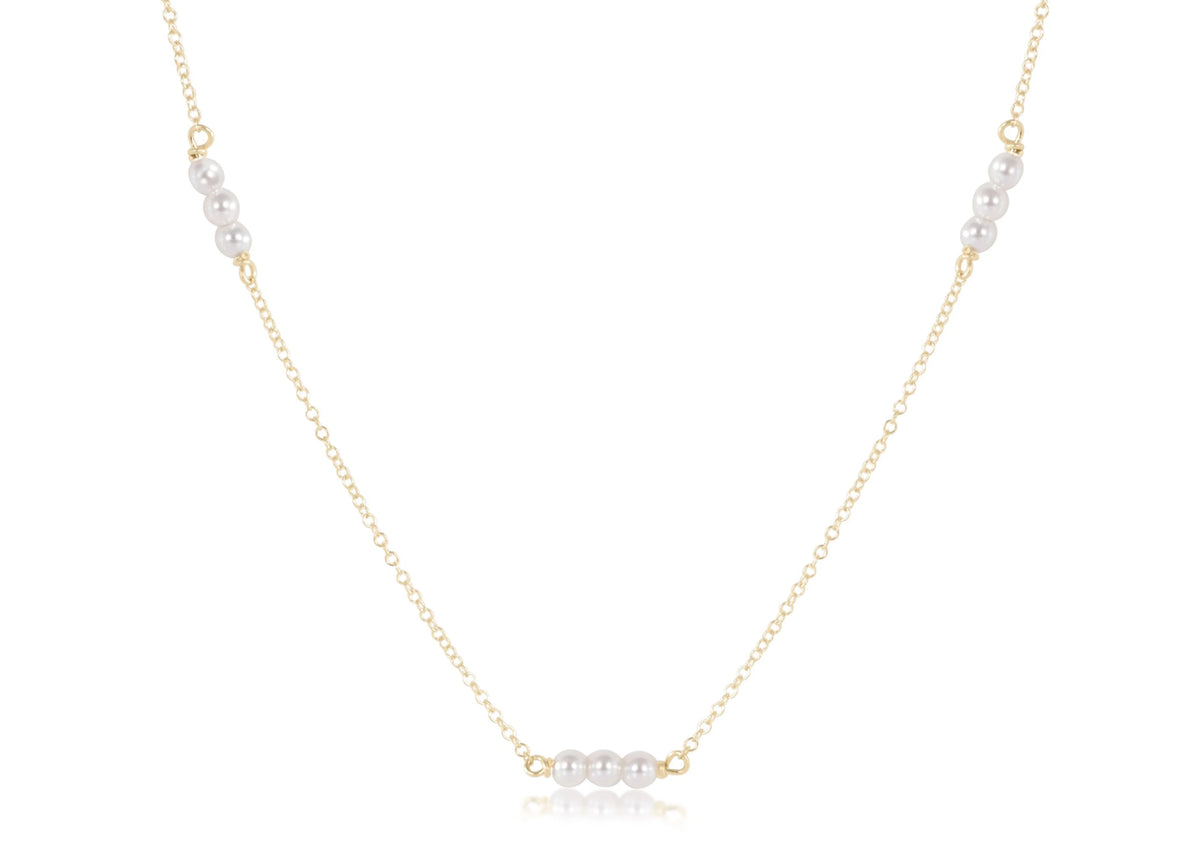 choker joy simplicity chain gold - pearl 3mm