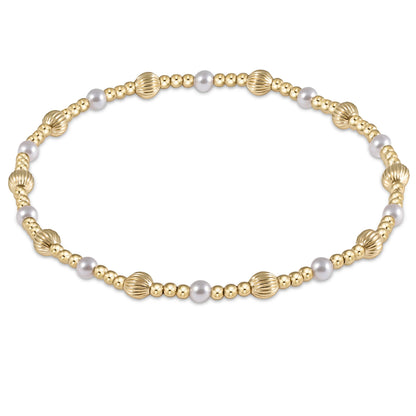 DIGNITY SINCERITY PATTERN 4MM BEAD BRACELET