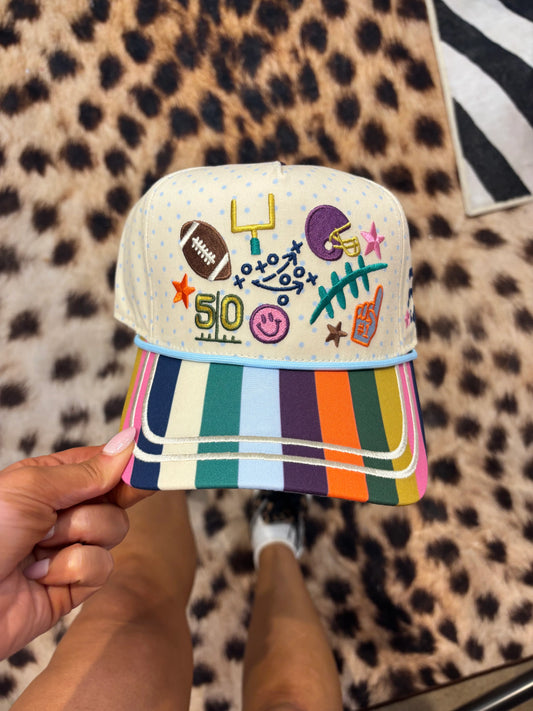 Game Day Doodles Football Hat