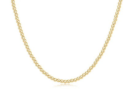 15" CHOKER CLASSIC GOLD NECKLACE