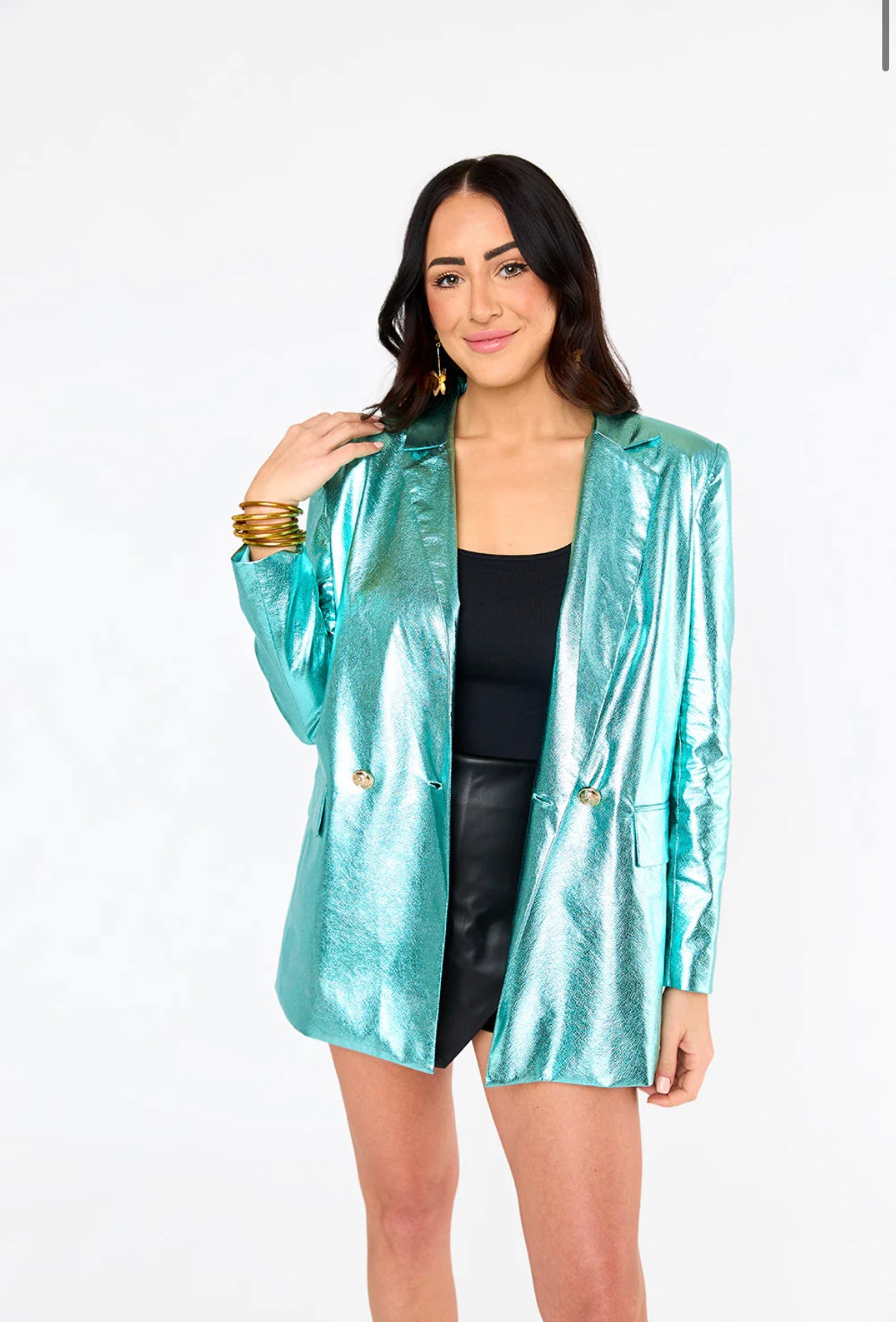 Avery Aqua Blazer