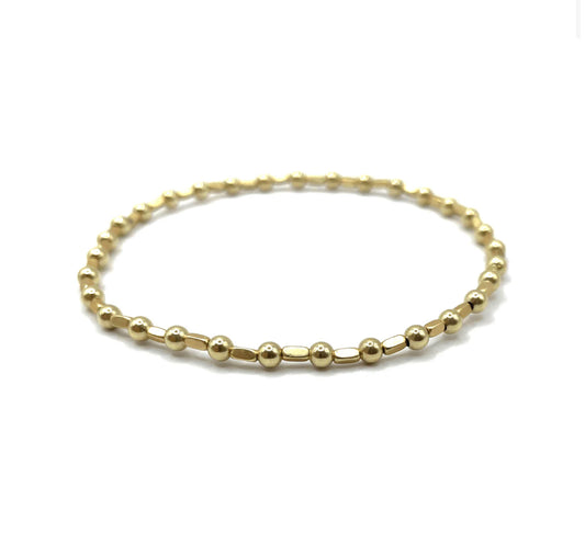 3MM COLOR CRUSH HARBOR GOLD FILLED WATERPROOF BRACELET