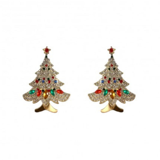 Christmas Tree Crystal Earring