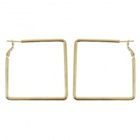 Square Gold Hoop