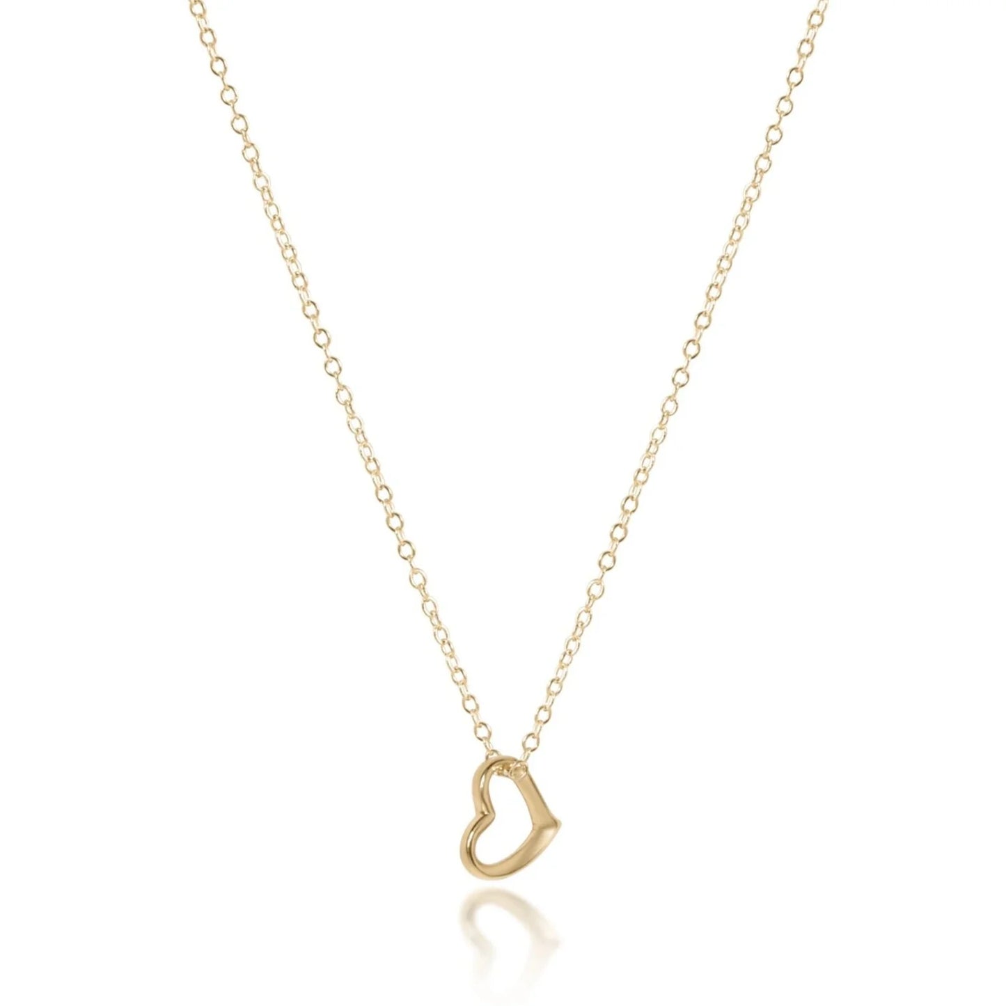 Love small gold necklace
