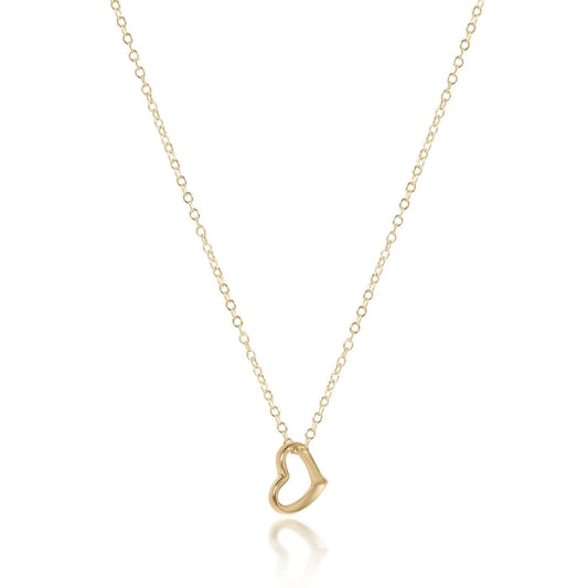 Love small gold necklace