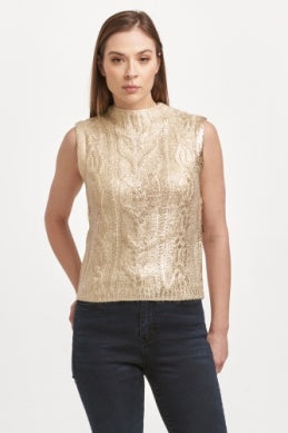 Tatiana Ivory Sleeveless Sweater