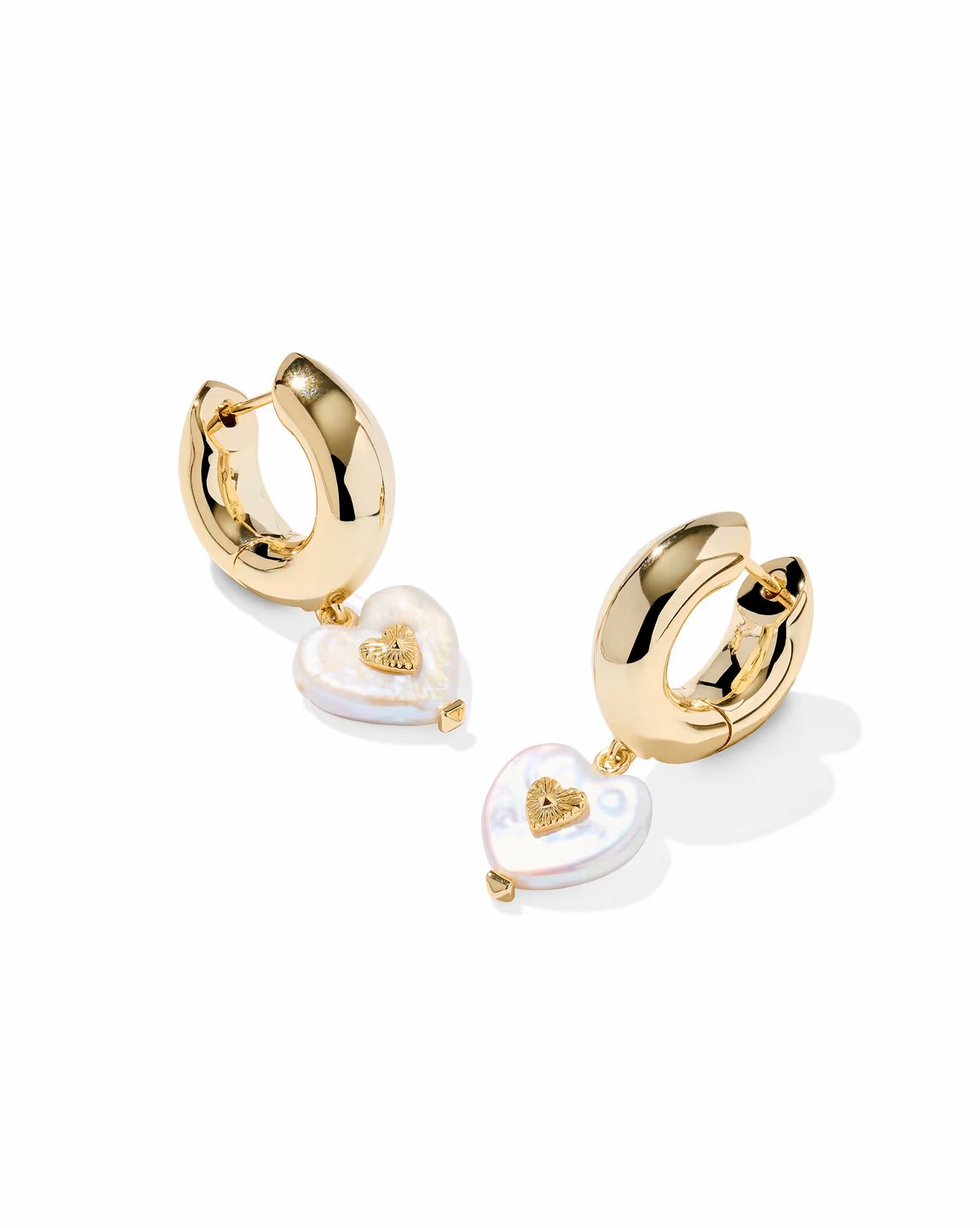 sasha heart huggie earring
