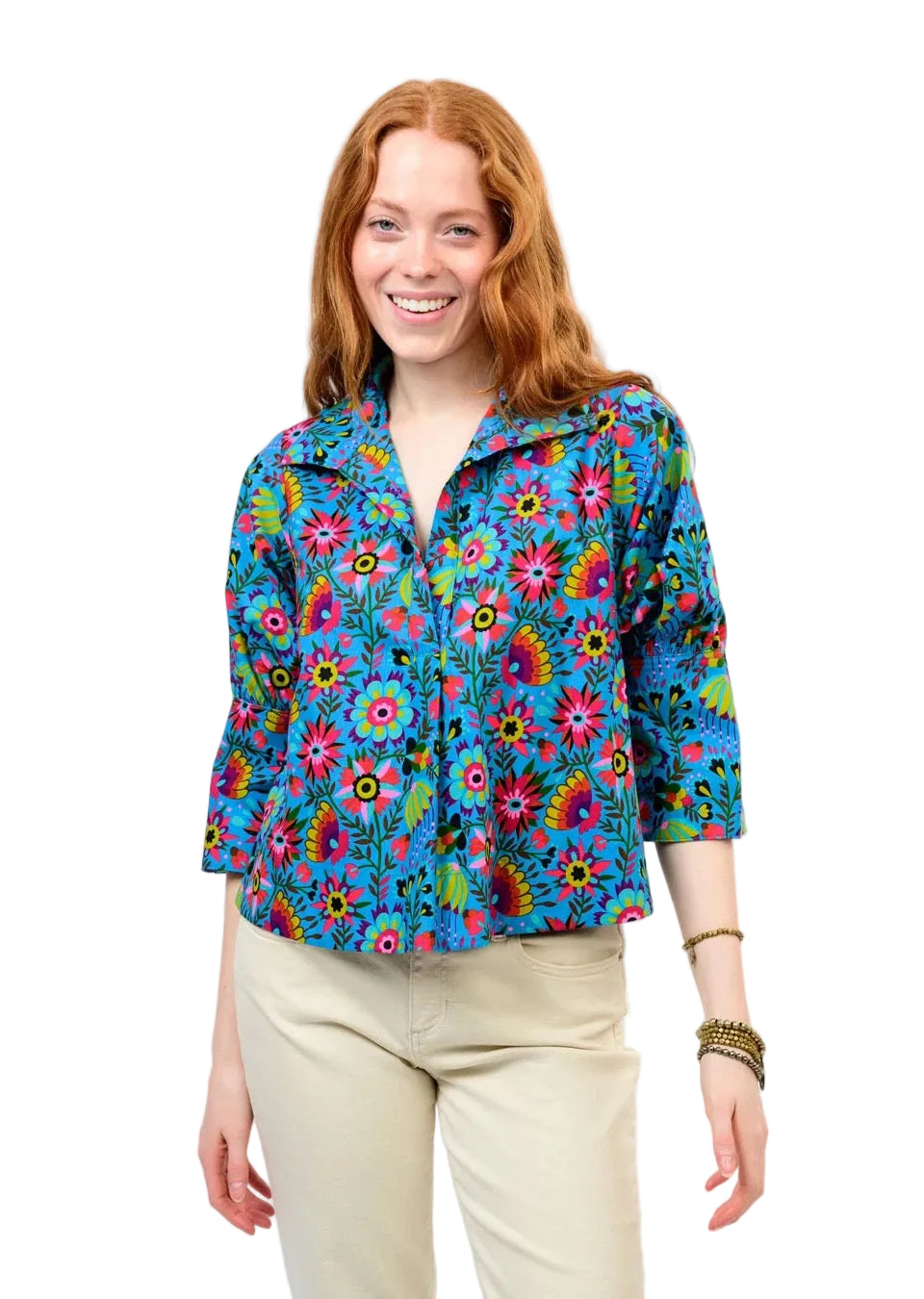 Trinidad popover blouse