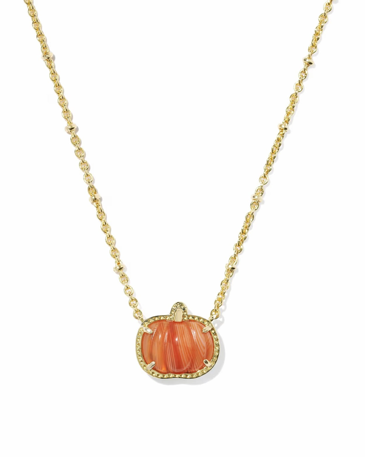 pumpkin short pendant necklace