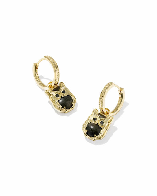 owl huggie earring