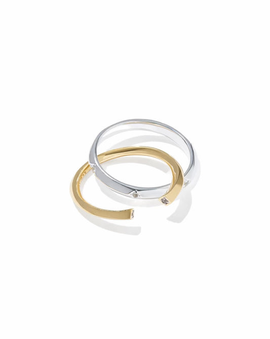 oakland mixed metal ring set