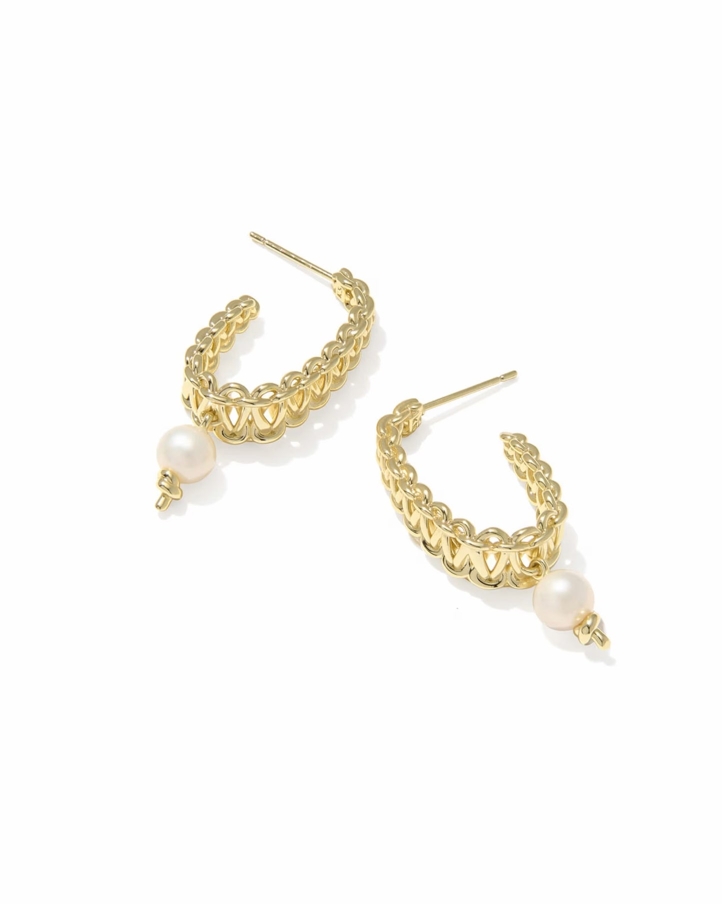 gabriella pearl hoop earring