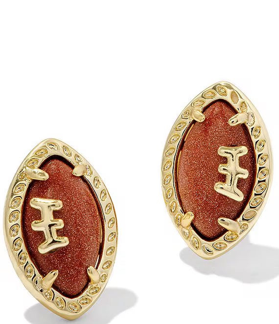 FOOTBALL STUD EARRINGS