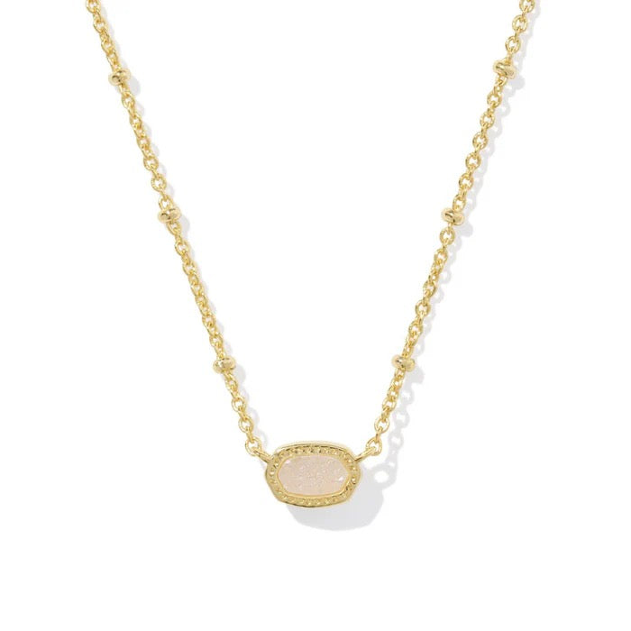 mini elisa gold drusy nckl